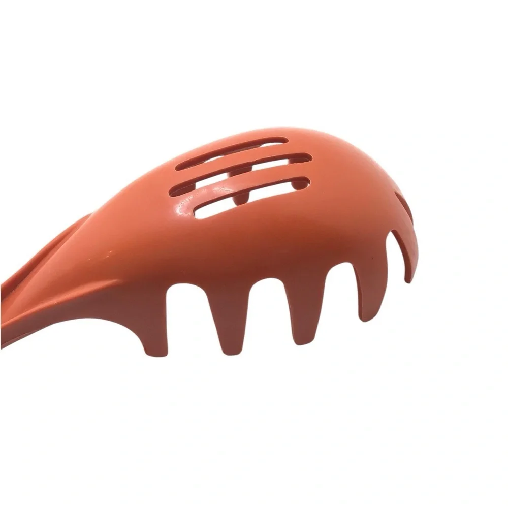 Ekco Pasta Server Spaghetti Spoon Orange Heat-Resistant Nylon Slotted Utensil